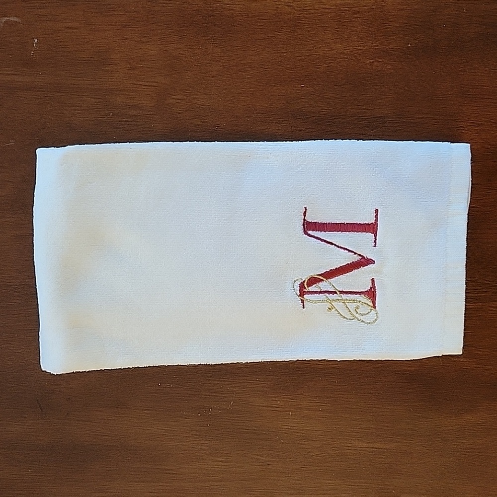 'M' Monogram Hand Towel